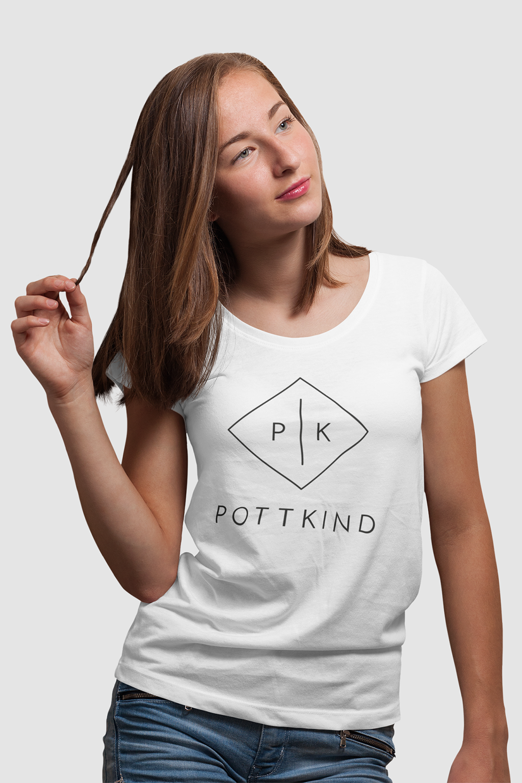 T-Shirt ROUNDER SLUB Pottkind Logo